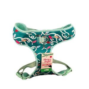 Merry & Bright CHRISTMAS LIGHT Neoprene Dog Comfort Harness L New